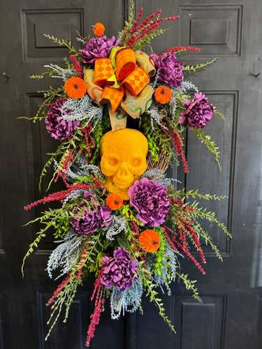 Bad To The Bone Fall Wreath