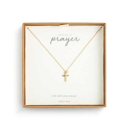 Gold Dainty Cross Necklace