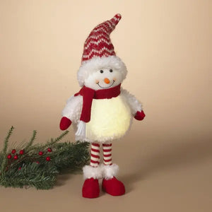 Lighted Snowman Figurine