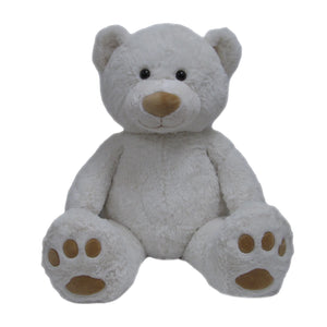 37" Cream Bear With Foot Pads