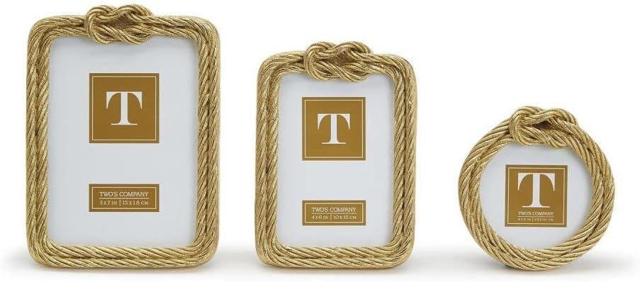 Two's Company Golden Rope Knot Photo Frame - Thumbnail 2