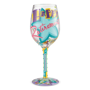 Lolita "Happy Retirement" Wine Glass