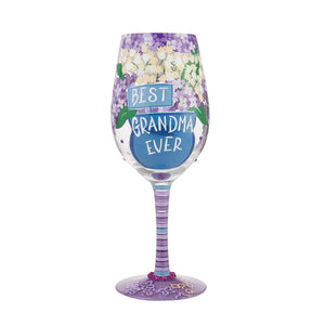 Lolita "Best Grandma Ever" Wine Glass