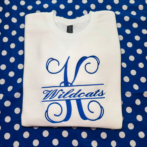 Chic Kentucky Wildcats Embroidered Sweatshirt