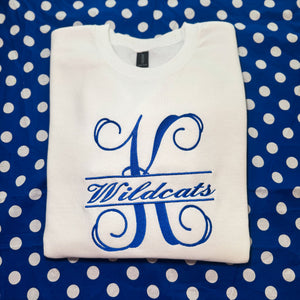 Chic Kentucky Wildcats Embroidered Sweatshirt