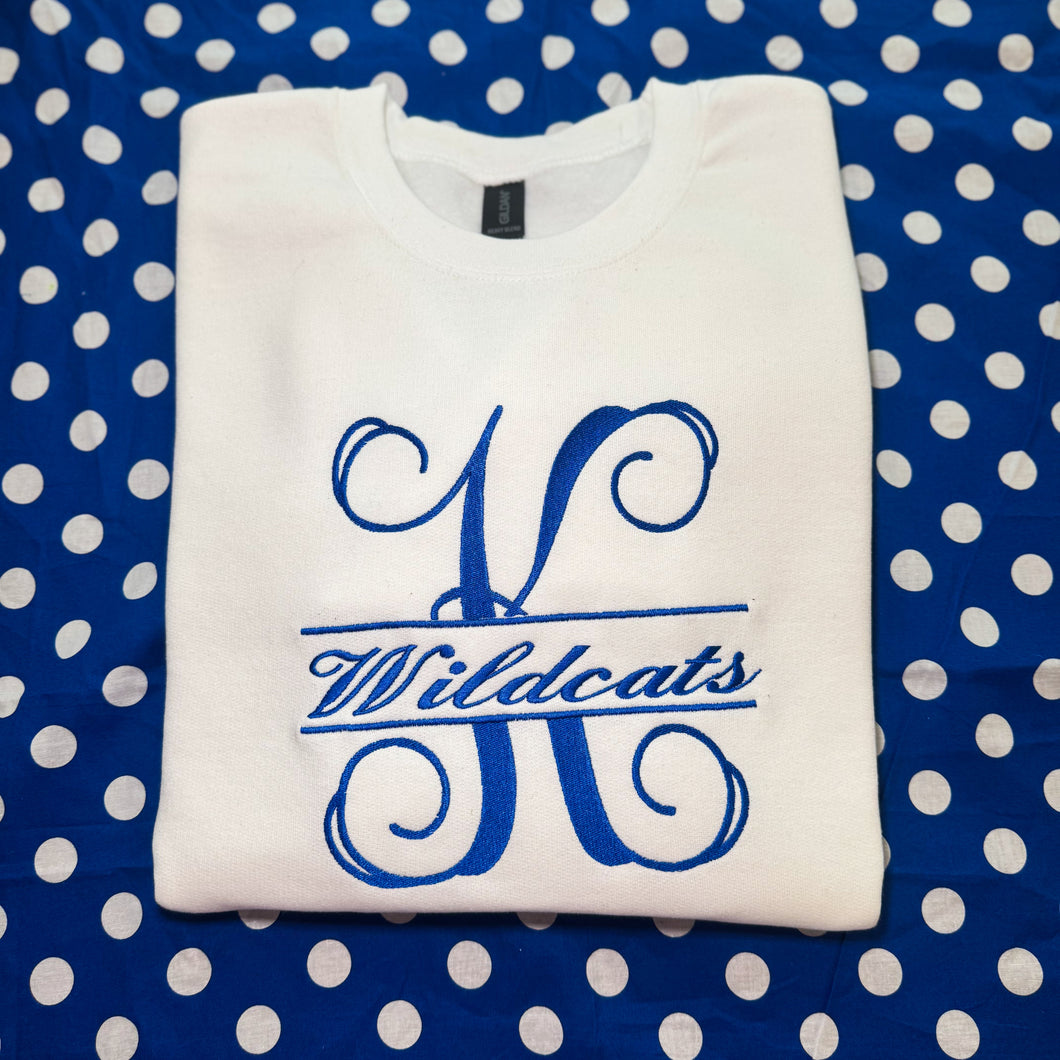 Chic Kentucky Wildcats Embroidered Sweatshirt