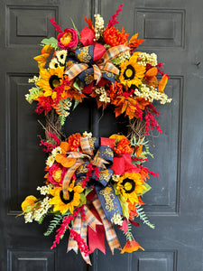 Autumn's Bounty Fall Wreath