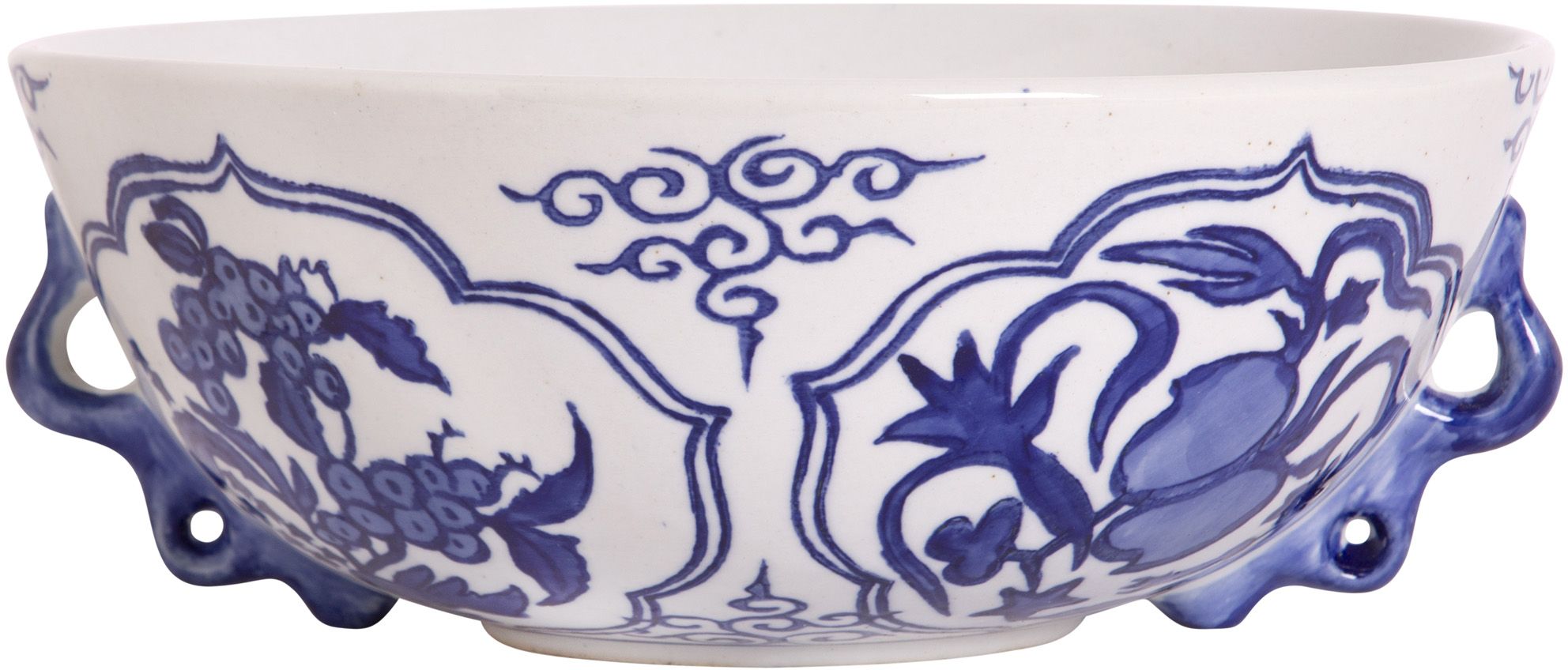 Handled Chinoiserie Bowl