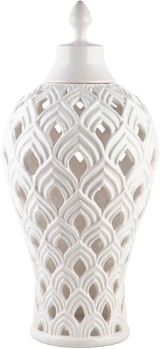 White Pierce Ginger Jar