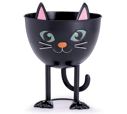 Tabletop Black Cat Candy Bucket