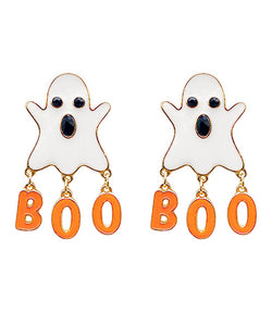 Boo Ghosts Halloween Earrings