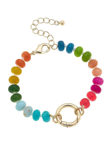 Canvas Style Lucy Gemstone Charm Bracelet Base
