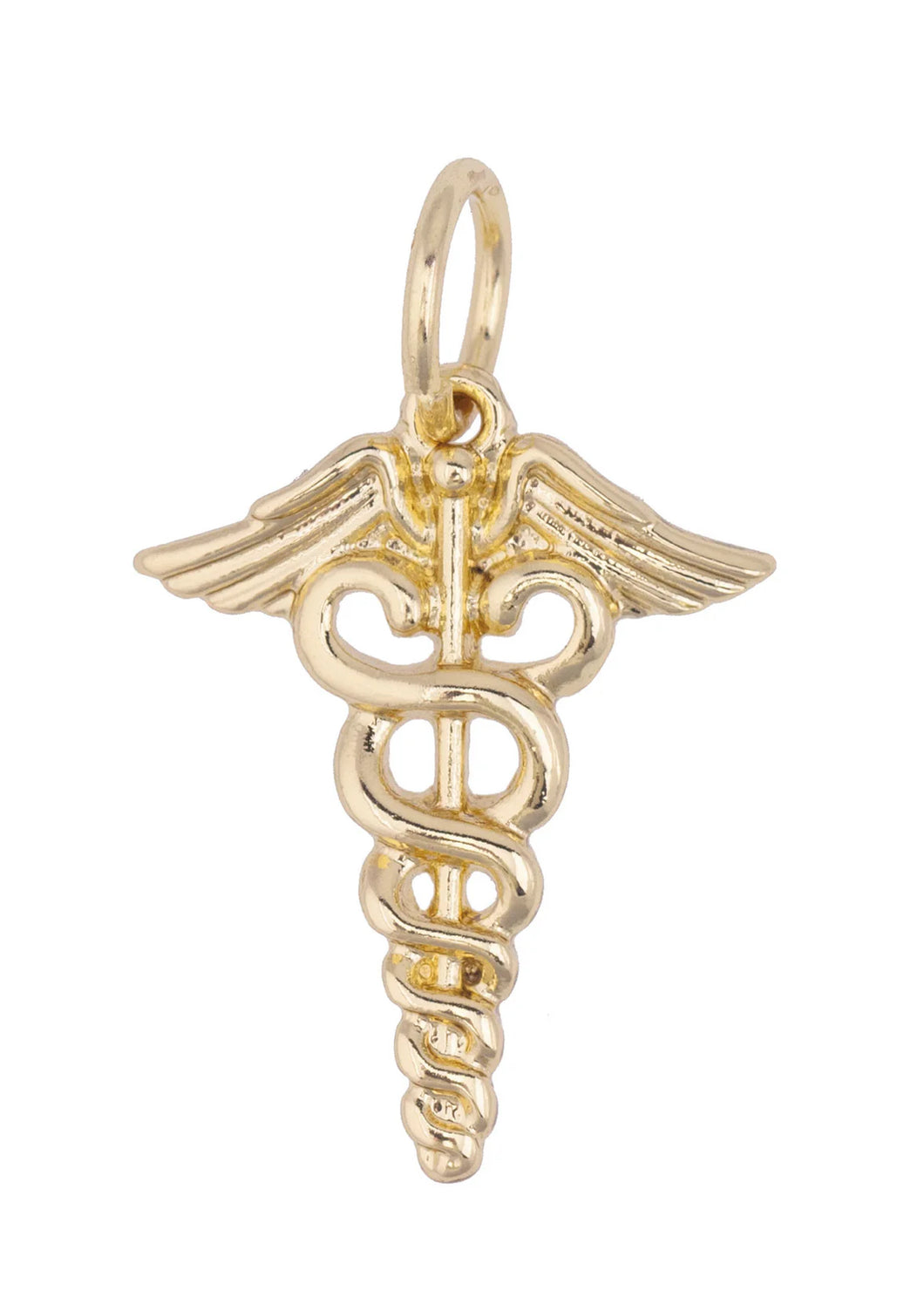 Canvas Style Caduceus Charm