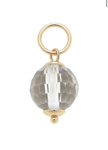 Canvas Style Resin Bead Clear Charm