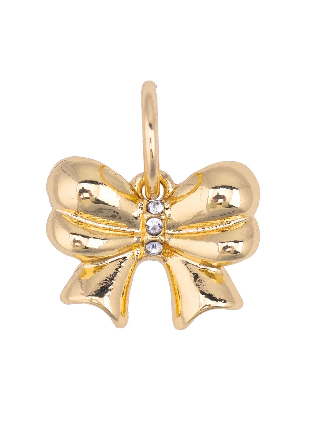 Canvas Style Ribbon Bow Charm