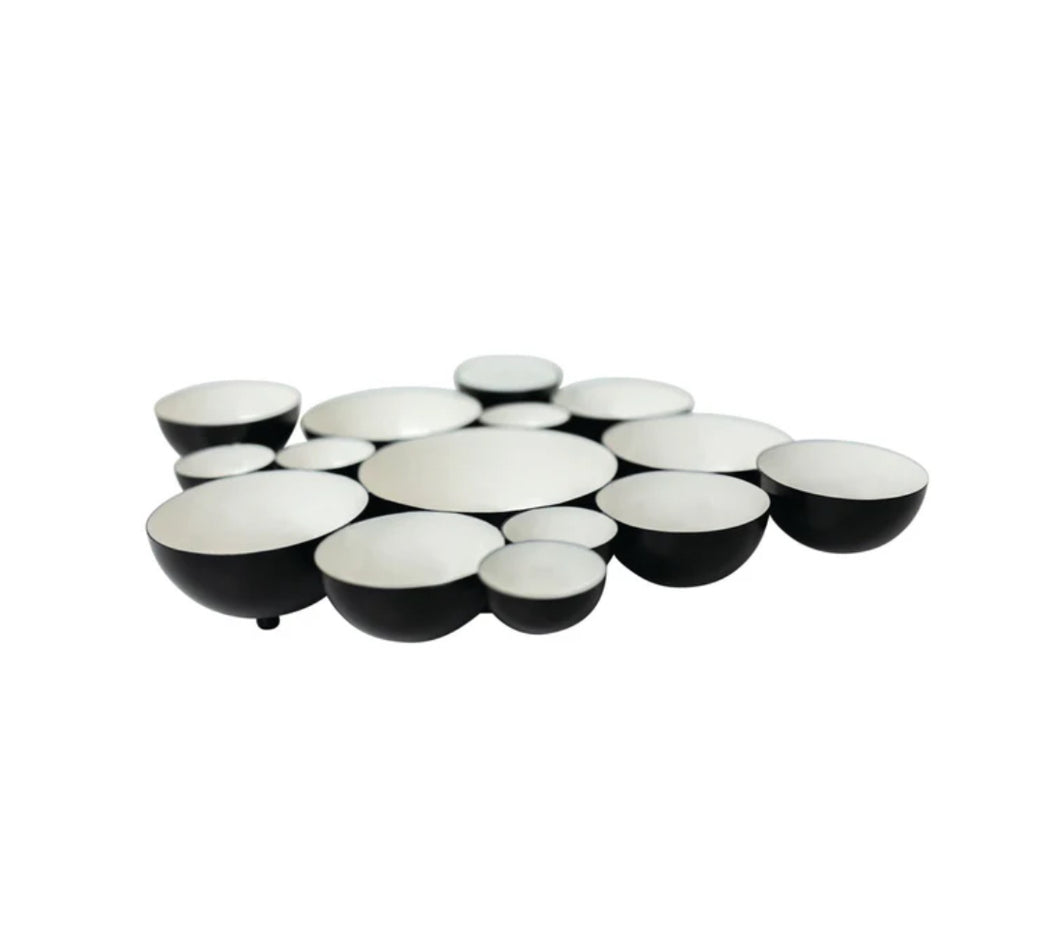 Nora Fleming Bubble Bowl Matte Black