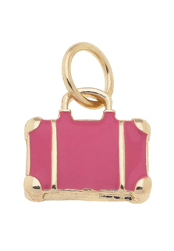 Canvas Style Suitcase Charm