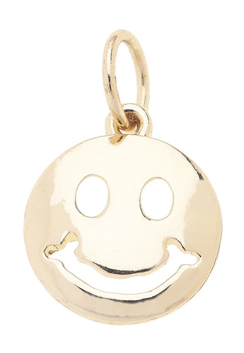 Canvas Style Smiley Face Charm