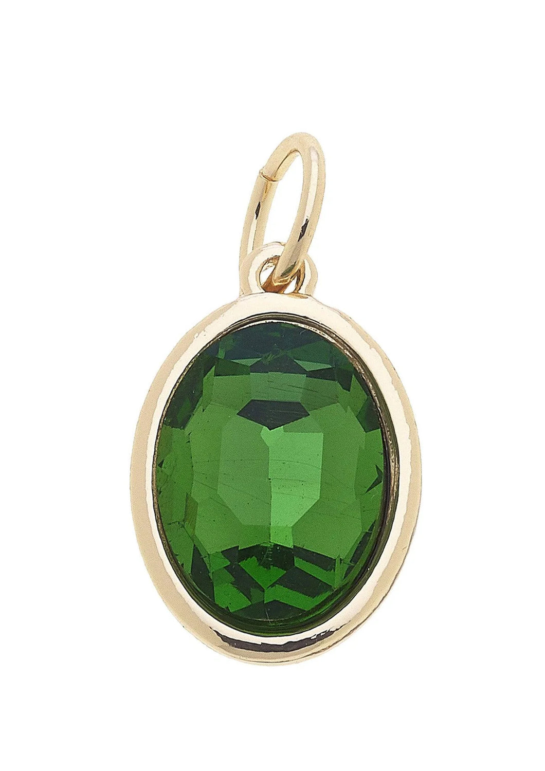 Canvas Style Peridot Gemstone Charm