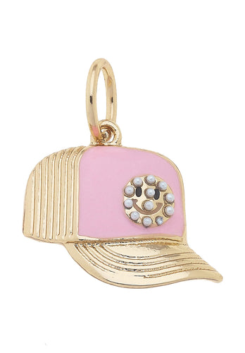 Canvas Style Smiley Face Trucker Hat Charm