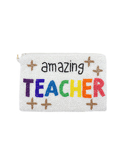 Beaded Amazing Teacher Pouch