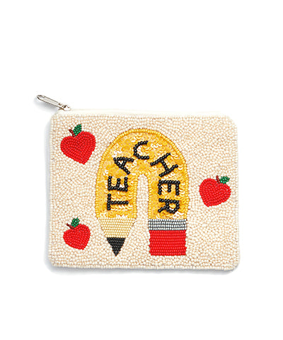 Teacher Beaded Pouch