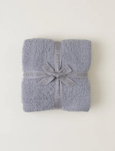 COZYCHIC® BAREFOOT DREAMS DOVE GRAY RIBBED THROW