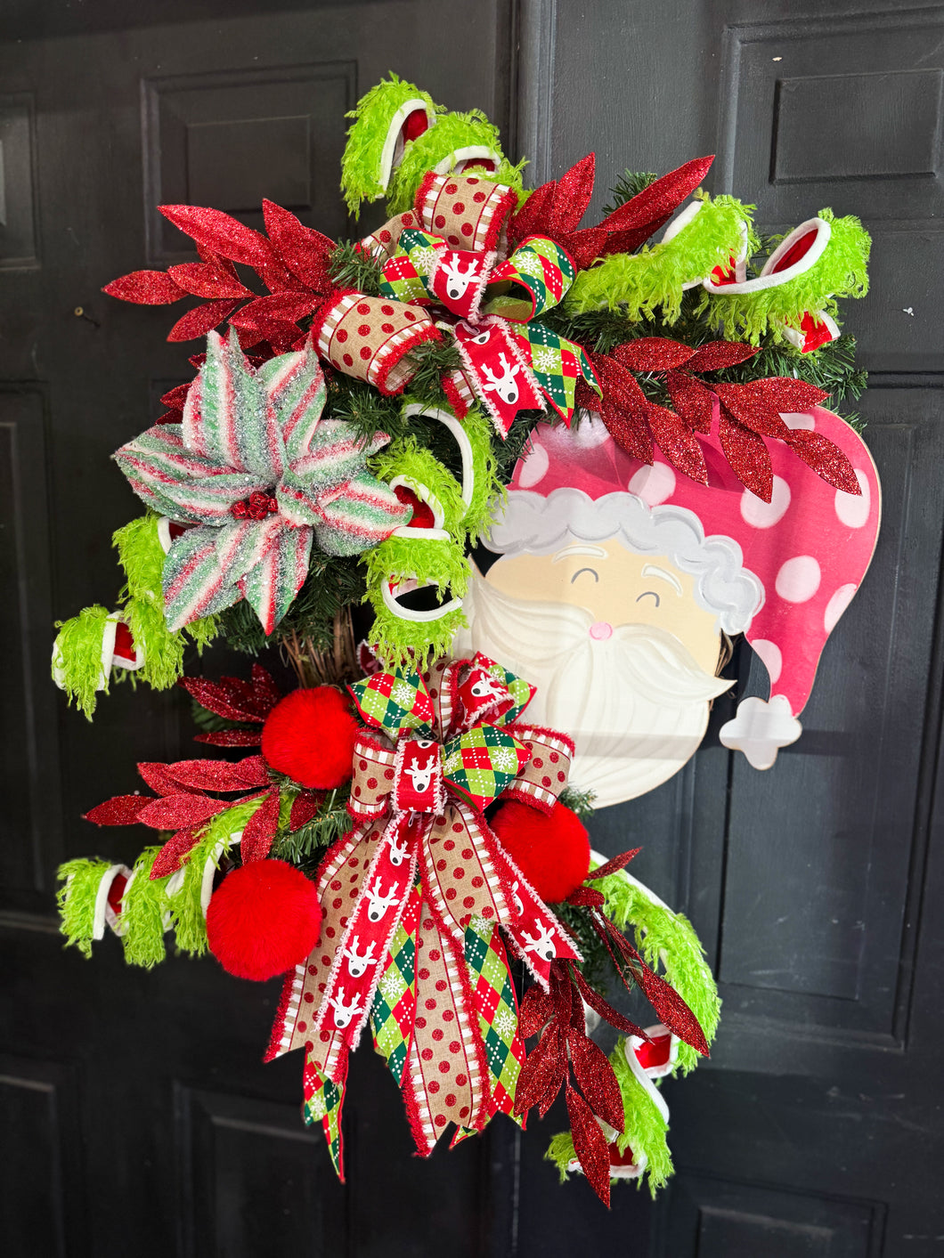 Jolly Old Saint Nic Christmas Wreath