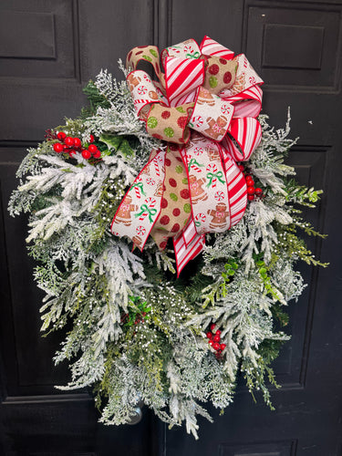 Peppermint Paradise Christmas Wreath