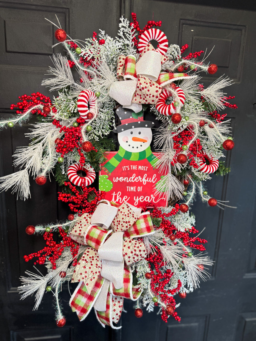 Most Wonderful Time Of The Year Christmas Wreath