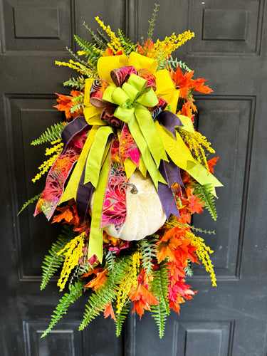 Great Wondrous Pumpkin Fall Wreath