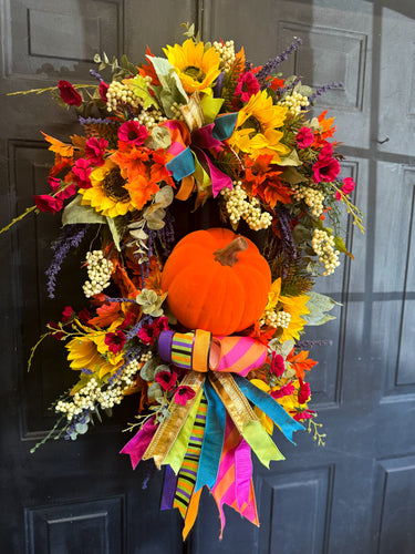 Magical Pumpkin Fall Wreath