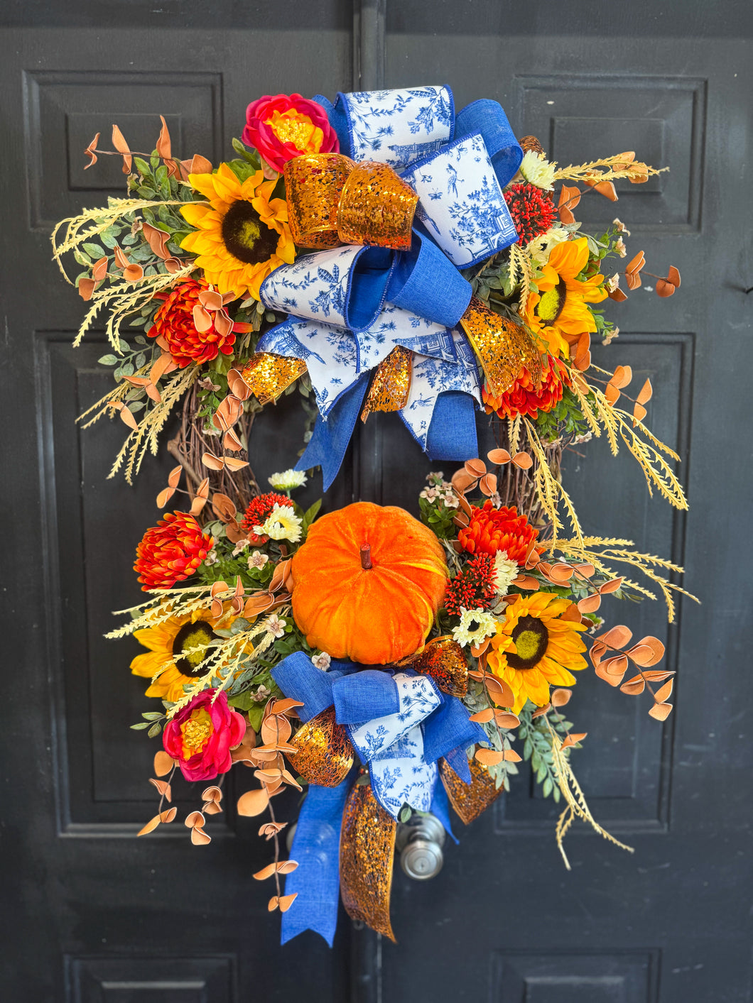 Cozy Chinoiserie Wreath
