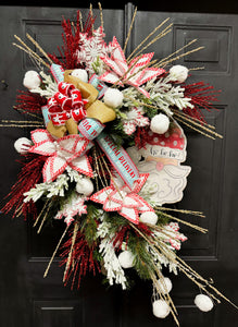 Special Reindeer Delivery Christmas Wreath