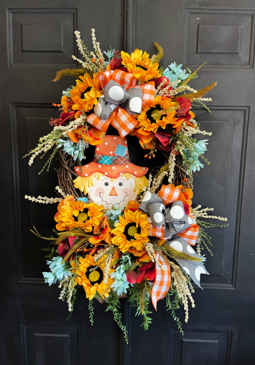 Happy Dappy Scarecrow Fall Wreath