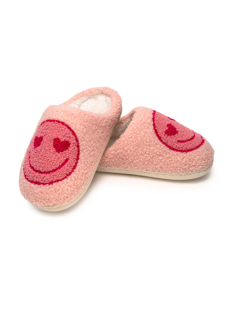 Kid's Pink Happy Face Slipper