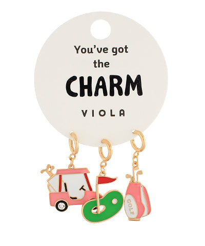 Golf Girl Charm Set