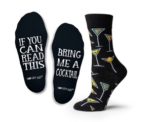 "If you can read this, bring me a cocktail" Socks