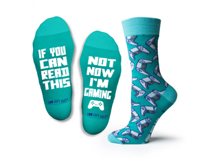 "If you can read this, not now I'm gaming" Socks