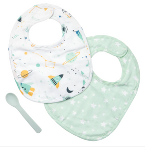 Stephen Joseph Space Muslin Bib Set