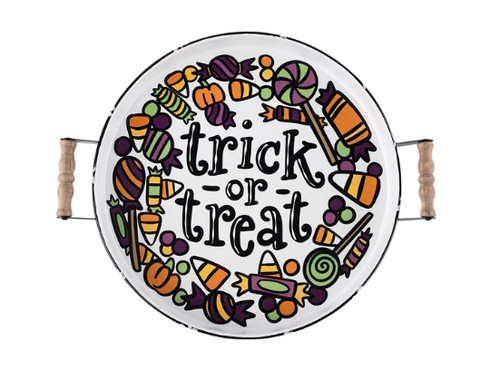 Glory Haus Trick Or Treat Candy Enamel Tray
