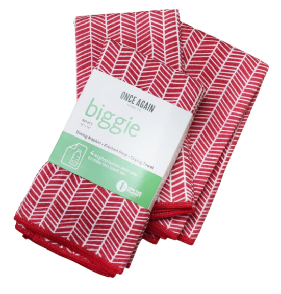Once Again Home Co. Red Branches Biggie Towel Set