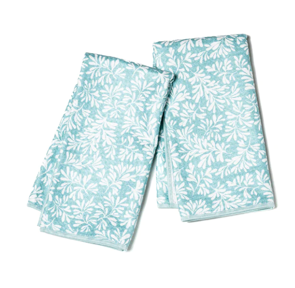Once Again Home Co. Turquoise Herbage Biggie Towel Set