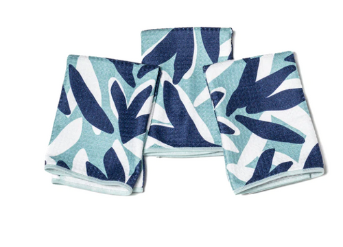 Once Again Home Co. Turquoise Japonica Mini Towel Set