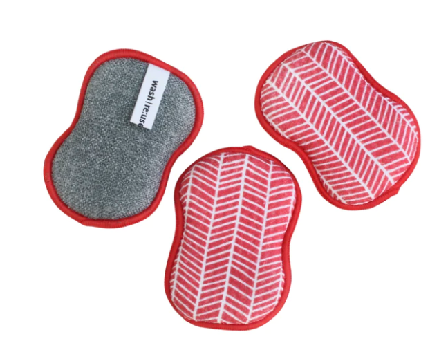 Once Again Home Co. Red Branches Reusable Sponge Set