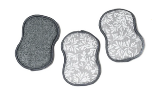 Once Again Home Co. Grey Herbage Reusable Sponge Set