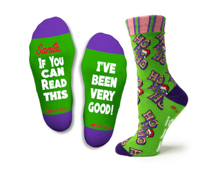 "Santa, If you can read this, I've Been Very Good" Christmas Socks