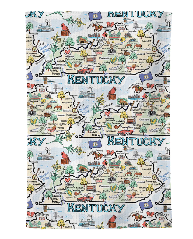 Wet-It! Kentucky Map Multi-Use Kitchen Towel