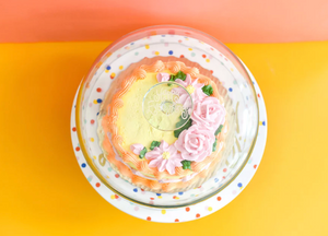 Happy Everything Happy Dot Cake Stand & Dome