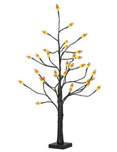 Lighted Candy Corn Tree